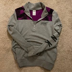 Pink 3/4 zip up. Excellent condition